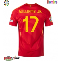 Camiseta España Nico Williams #17 Primera Equipación Eurocopa 2024 manga corta